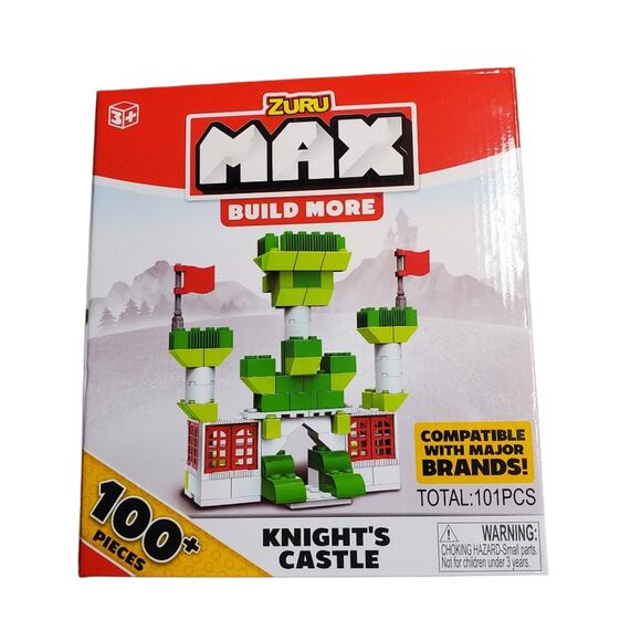 NWT Zuru Max Knight's Castle Building Block Set NEW! 100+ Pieces Green Toy Gift - Picture 1 of 7